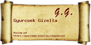 Gyurcsek Gizella névjegykártya