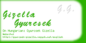 gizella gyurcsek business card